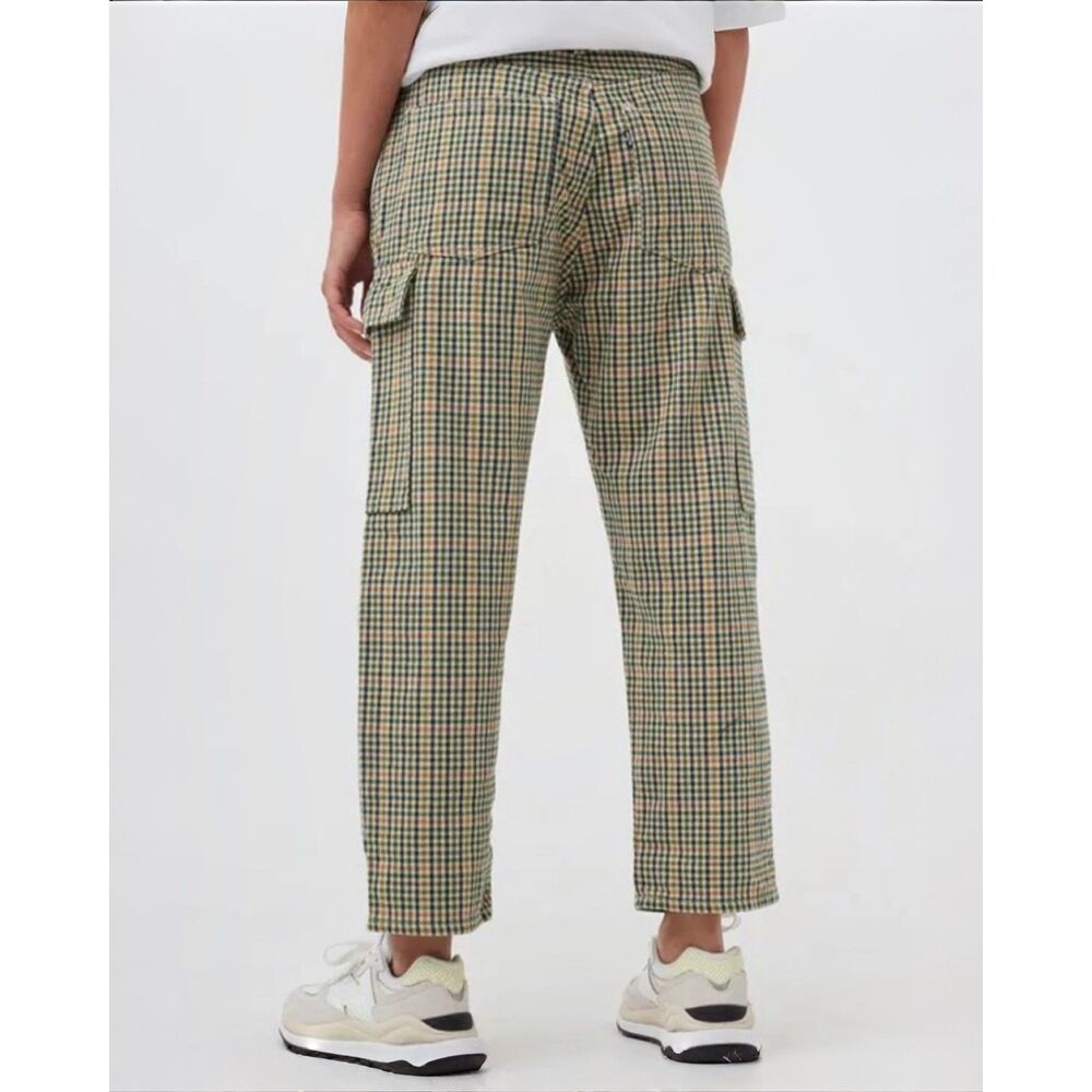 Levi's Made & Crafted Barrel Navigator Plaid Pants | Multi | Size 29 - Picture 2 of 8